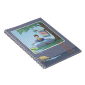 Junge im Kinderbecken-Notebook Notizblock (Rechte Seite)