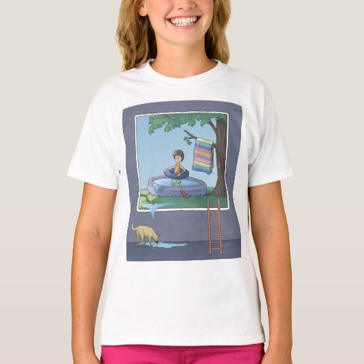 Junge im Kinderbecken T - Shirt (Vorderseite)