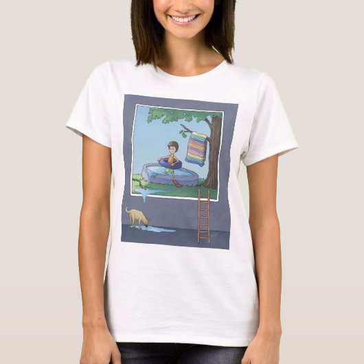 Junge im Kinderbecken T - Shirt (Vorderseite)