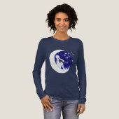Junge im Mond Tri-Blend Shirt (Volle Vorderseite)