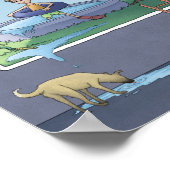 Junge im Planschbecken Poster (Ecke)