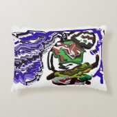 Junge im Winter Spaß Dekokissen (Vorderseite)