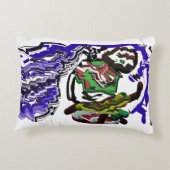 Junge im Winter Spaß Dekokissen (Rückseite)