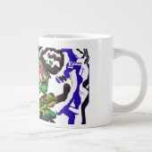 Junge im Winter Spaß Jumbo-Tasse (Rechts)