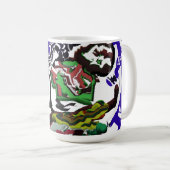 Junge im Winter Spaß Kaffeetasse (VorderseiteRechts)