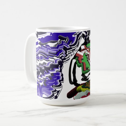 Junge im Winter Spaß Kaffeetasse (Vorderseite Links)