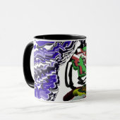 Junge im Winter Spaß Tasse (Vorderseite Links)