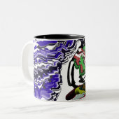 Junge im Winter Spaß Zweifarbige Tasse (Vorderseite Links)