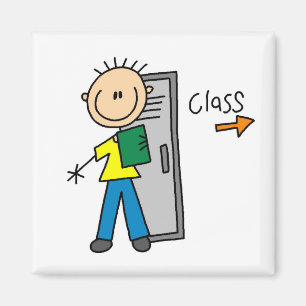 Junge in der Schule Magnet