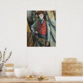 Junge in einem Red Waistcoat - Paul Cézanne Fine A Poster (Küche)
