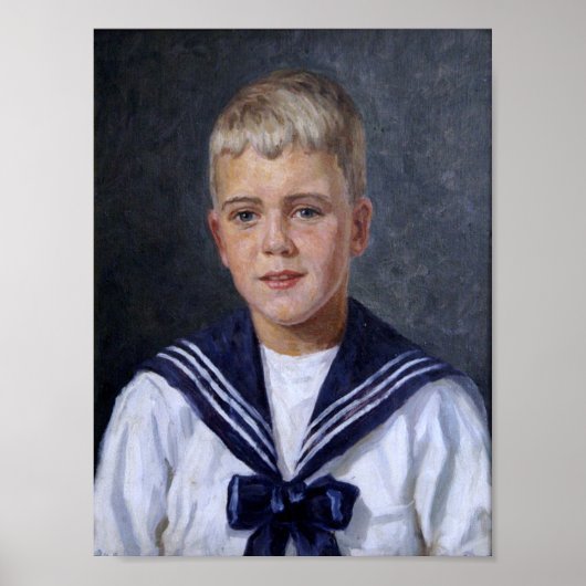 Junge in einem Sailor-Anzug Poster (Vorne)