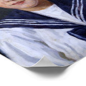 Junge in einem Sailor-Anzug Poster (Ecke)