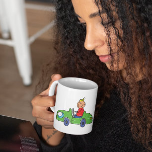 Junge in einer grünen Tasse