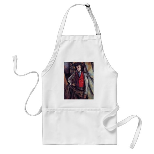 Junge in einer roten Weste, durch Paul Cézanne Schürze (Vorne)