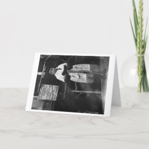 Junge in Gebetsschal während des jüdischen Neujahr Feiertagskarte