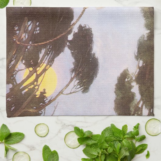 Junge in Hassoc Tree von Jessie Willcox Smith Geschirrtuch (Gefaltet)