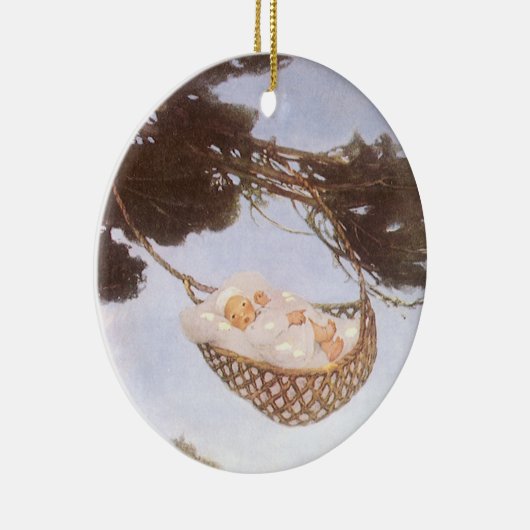 Junge in Hassoc Tree von Jessie Willcox Smith Keramikornament (Rechts)