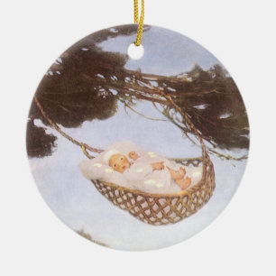 Junge in Hassoc Tree von Jessie Willcox Smith Keramikornament