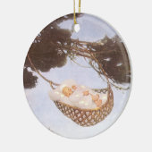 Junge in Hassoc Tree von Jessie Willcox Smith Keramikornament (Links)