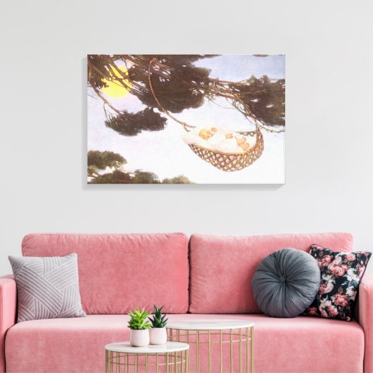 Junge in Hassoc Tree von Jessie Willcox Smith Leinwanddruck (Insitu (Wohnzimmer))