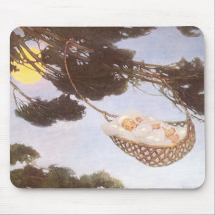 Junge in Hassoc Tree von Jessie Willcox Smith Mousepad