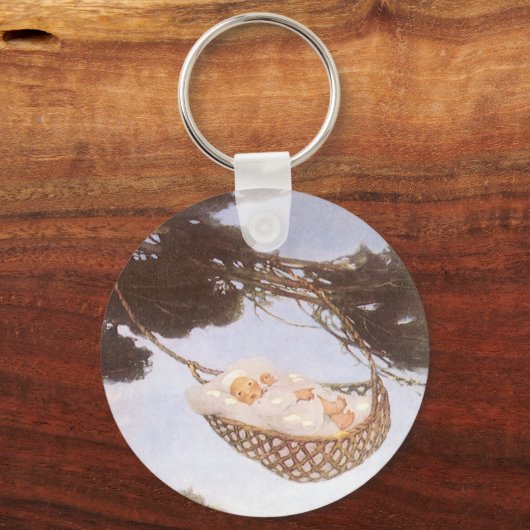 Junge in Hassoc Tree von Jessie Willcox Smith Schlüsselanhänger (Vorderseite)