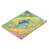 Junge in Lavender Field Notizblock (Linke Seite)