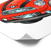 Junge in Red Toy Car - Poster (Ecke)
