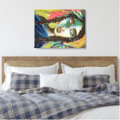 Junge indische Frau Leinwanddruck (Insitu (Schlafzimmer))