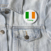 Junge irische Flagge Button (Beispiel)