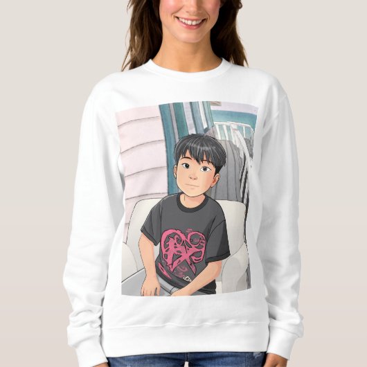 Junge ist so niedlich. sweatshirt (Vorderseite)