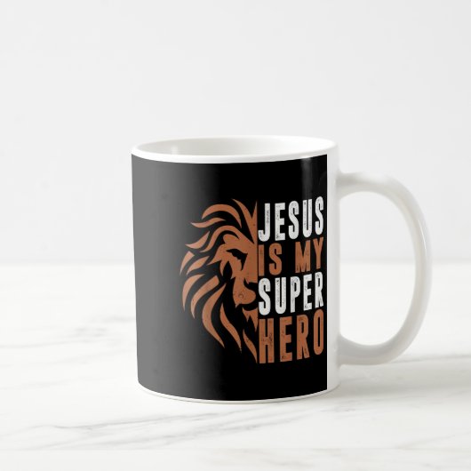 Junge Jesus ist mein Superheld Christlicher Gott S Kaffeetasse (Rechts)