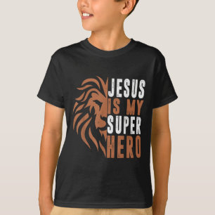 Junge Jesus ist mein Superheld Christlicher Gott S T-Shirt