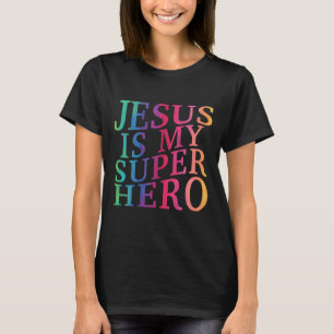 Junge Jesus ist mein Superheld Christlicher Gott S T-Shirt
