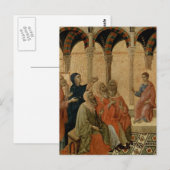Junge Jesus lehrt im Tempel Postkarte (Vorne/Hinten)