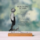 Junge John Bauer Originale Poesie Acryl Sig Acrylschild (Neutral)
