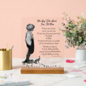 Junge John Bauer Originale Poesie Acryl Sig Acrylschild (Hochzeit)