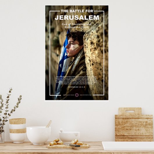 Junge jüdische Junge an der Western Wall Poster (Küche)
