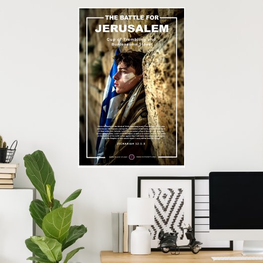 Junge jüdische Junge an der Western Wall Poster (Heimbüro)