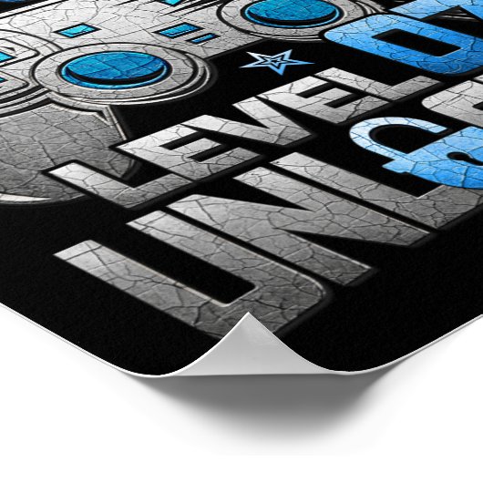 Junge Junge der Stufe 7 Entsperrtes Videospiel-Par Poster (Ecke)