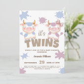 Junge Junge Dusche Einladung (Stehend Vorderseite)