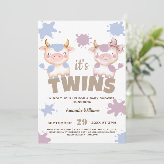 Junge Junge Dusche Einladung (Stehend Vorderseite)