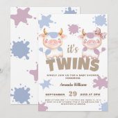 Junge Junge Dusche Einladung (Vorne/Hinten)