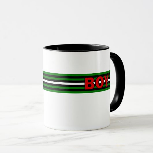 Junge (Junge Flagge) Tasse (VorderseiteRechts)