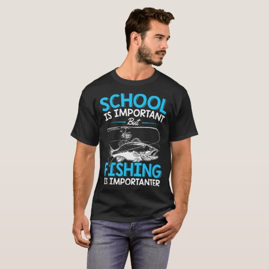 Junge Jungen fischen Lover in Jungen, die fischen T-Shirt (Vorne ganz)
