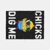 Junge Jungen Junge Junge Happy Ostereier Jäger Fleecedecke (Vorderseite (Horizontal))