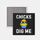 Junge Jungen Junge Junge Happy Ostereier Jäger Magnet (Vorderseite/Rückseite)