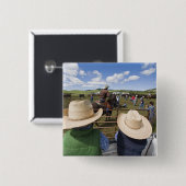 Junge Jungen lassen die Hughes-Ranch 2007 ein Button (Vorne & Hinten)