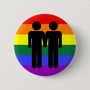 Junge + Jungen-Regenbogen-Knopf Button