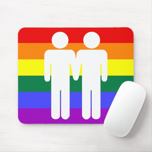 Junge + Jungen-Regenbogen Mousepad (Mit Mouse)